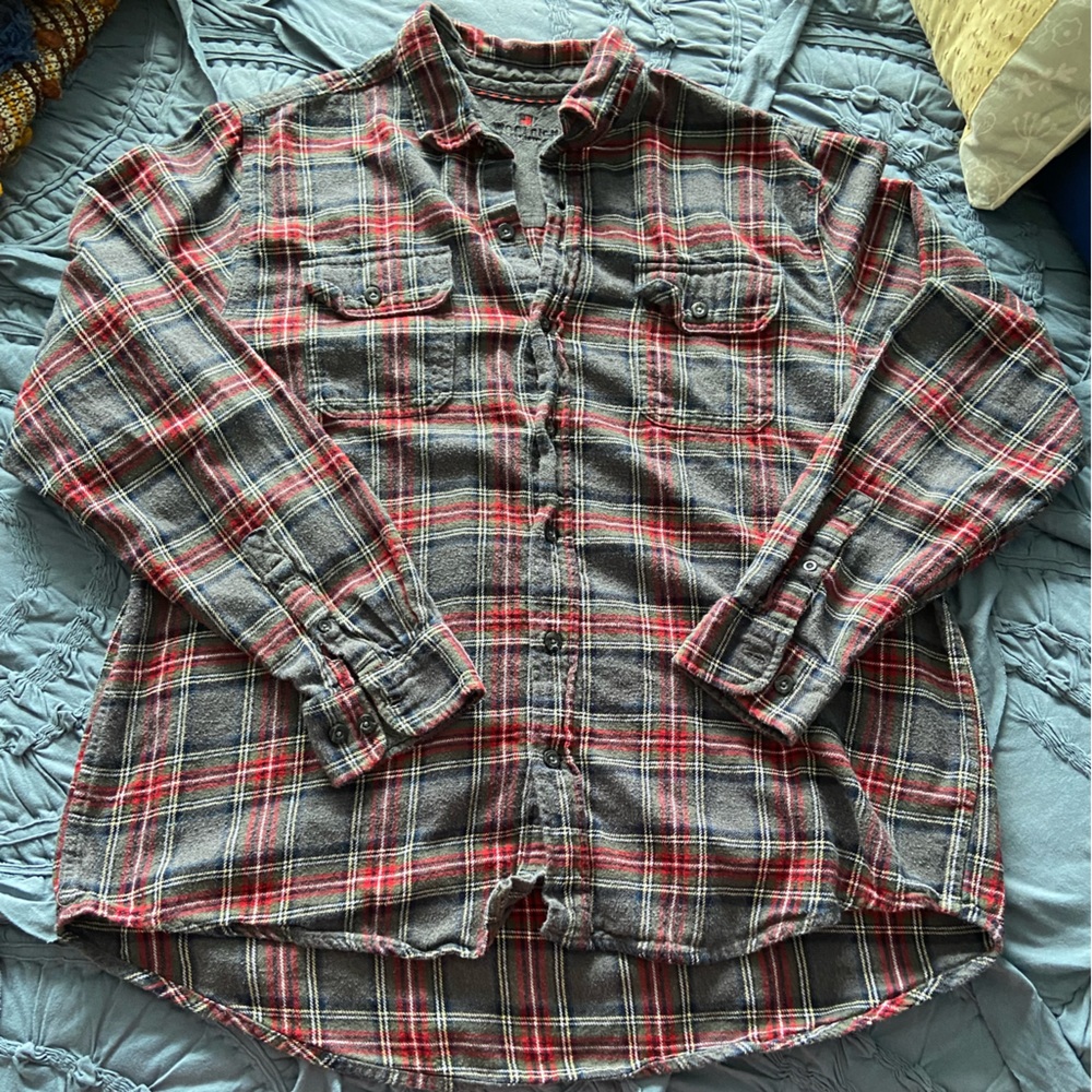 WOOLRICH XL double pocket button down flannel shirt